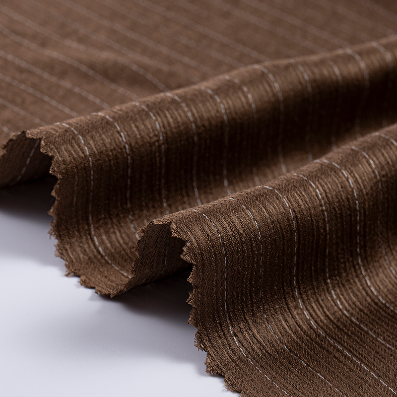 Imitatio Acetate Duplex Crepe Rayon Stripe Fabric