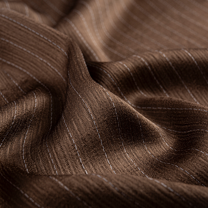 Imitatio Acetate Duplex Crepe Rayon Stripe Fabric