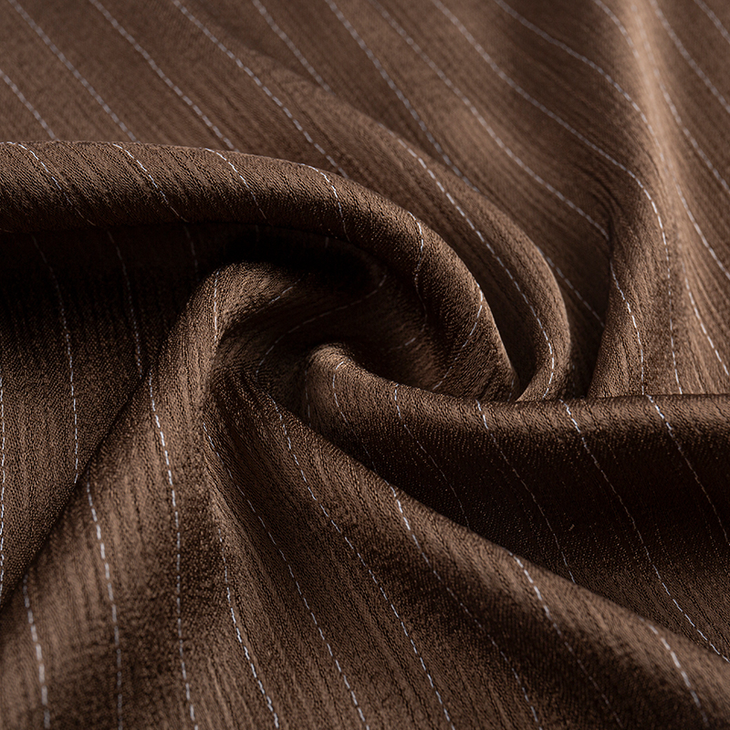 Imitatio Acetate Duplex Crepe Rayon Stripe Fabric