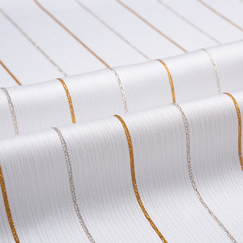 Satin Crepe Aurum Stripe Fabric