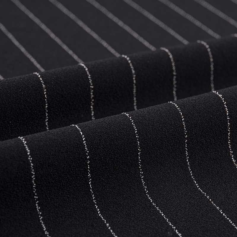 Uno latere linteo Rayon Stripe Fabric