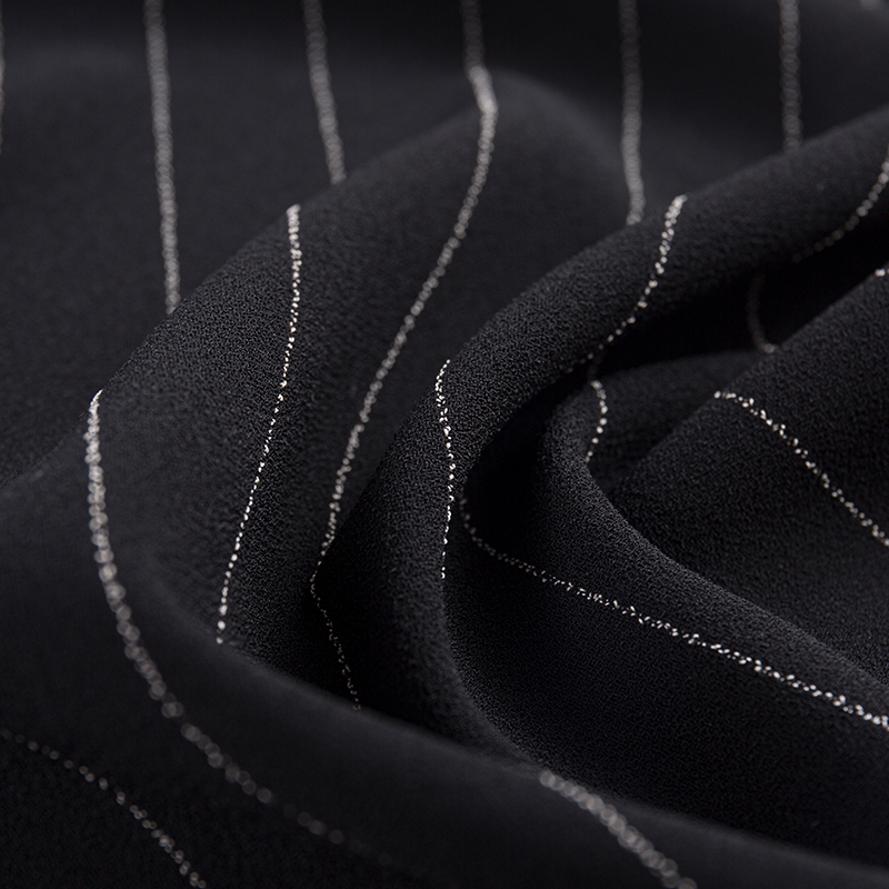 Uno latere linteo Rayon Stripe Fabric