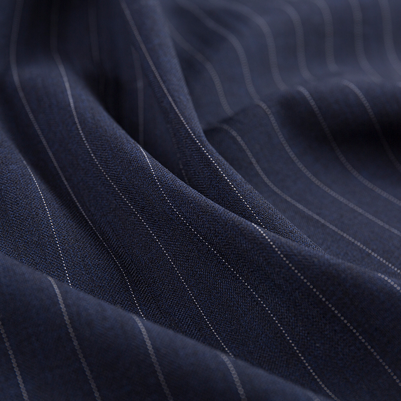 Silk Rayon Narrow Stripe Fabric