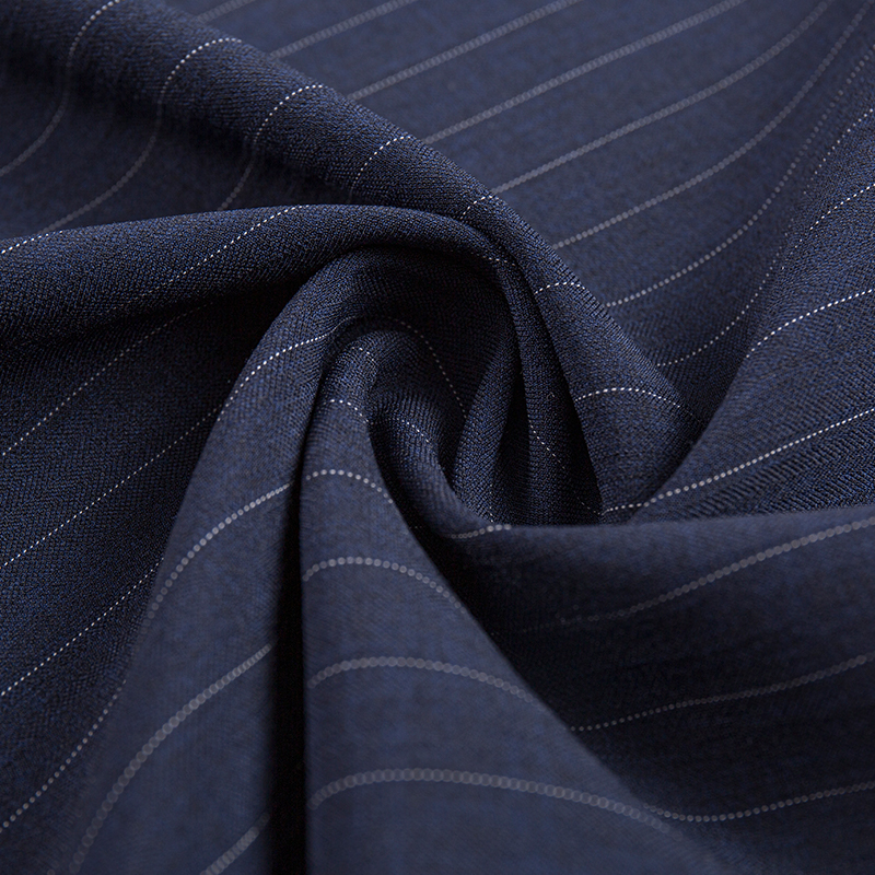 Silk Rayon Narrow Stripe Fabric